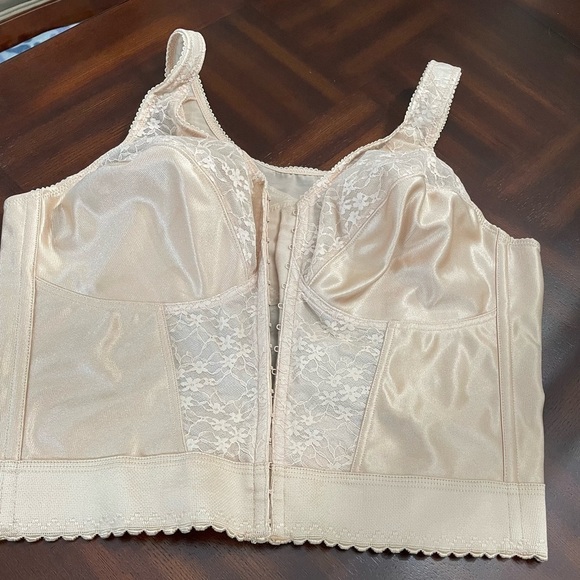 Exquisite women’s 40D nude style front close Lace longline posture Bra . - Picture 1 of 6